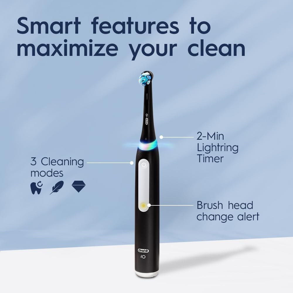 [New]Oral-B iO3 Series แปรงสีฟันไฟฟ้าแบบพกพาหมุนทําความสะอาดช่องปากอัจฉริยะแปรงคลื่นแม่เหล็ก