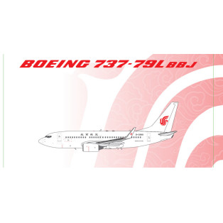 PandaModel 1: 400 Beijing Airlines B737-700BBJ B-3999 เครื่องบินรุ่น