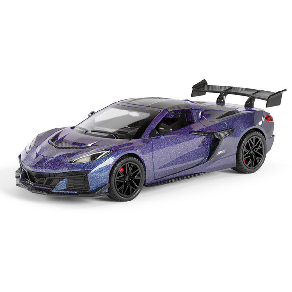 | 【kereta mainan】 | ❆((ชนิดบรรจุกล่อง) จําลอง 1: 32 Cortit C8ZR1X โมเดลรถโลหะผสมเครื่องประดับของเล่น