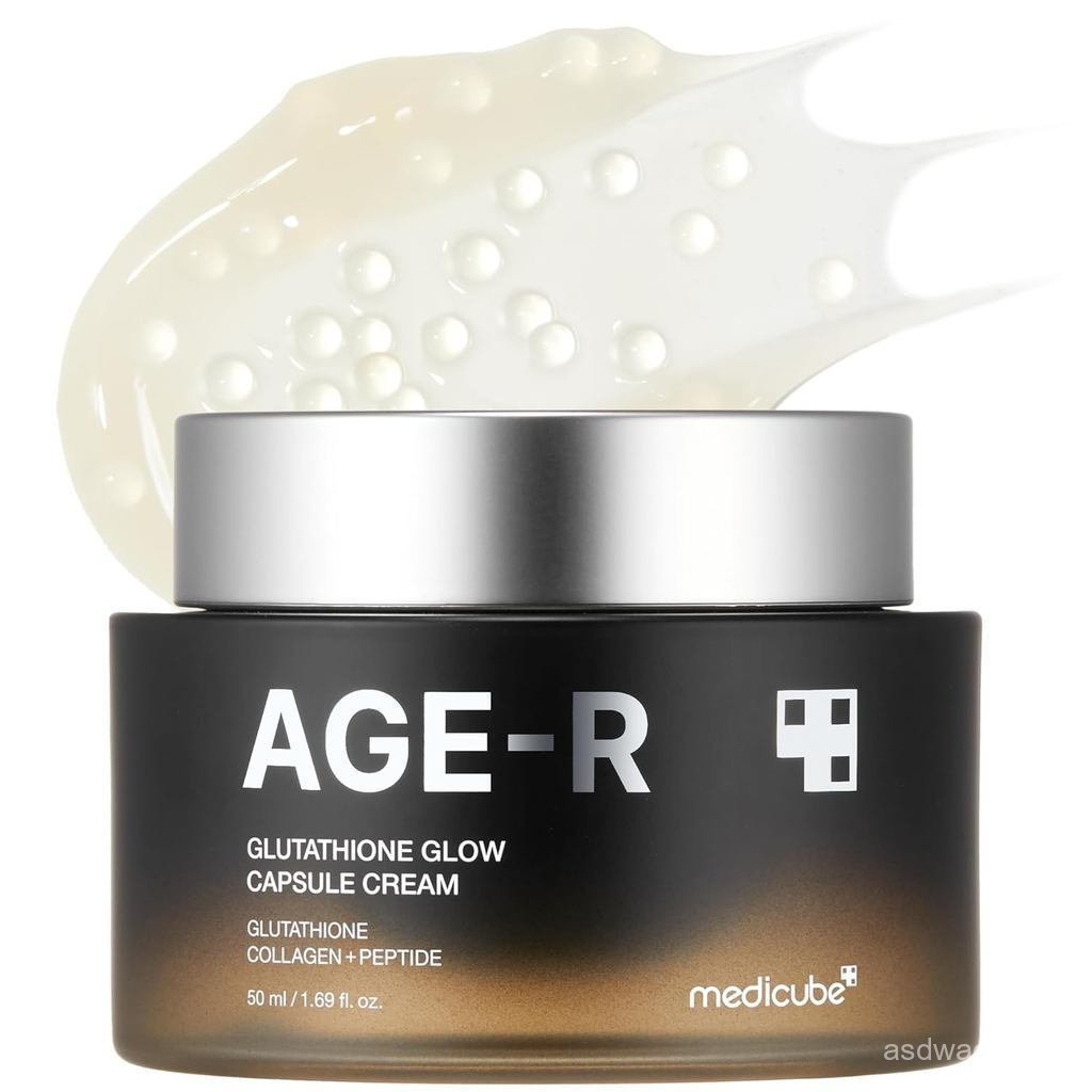 Medicube AGE-RGlow Capsule Cream-Moisturizing Cream พร้อมผลการยกทันที-คอลลาเจนเปปไทด์และส่วนผสม QDOZ