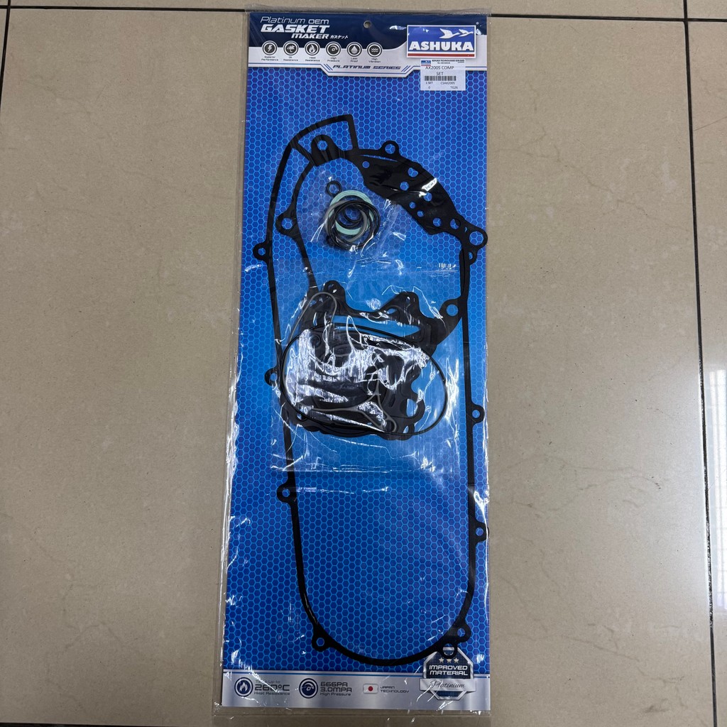 QJ MOTOR AX200S AX 200S AX-200S AX 200 S OVERHAUL GASKET ASHUKA ENGINE GASKET OVERHAUL ชุดเต็ม