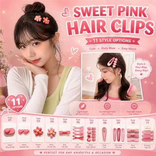 สีชมพูผูกโบว์กิ๊บผู้หญิง ไร้ร่องรอย ขอบคลิปใหม่ด้านบางคลิปน่ารักคลิปขนาดเล็ก หมวก