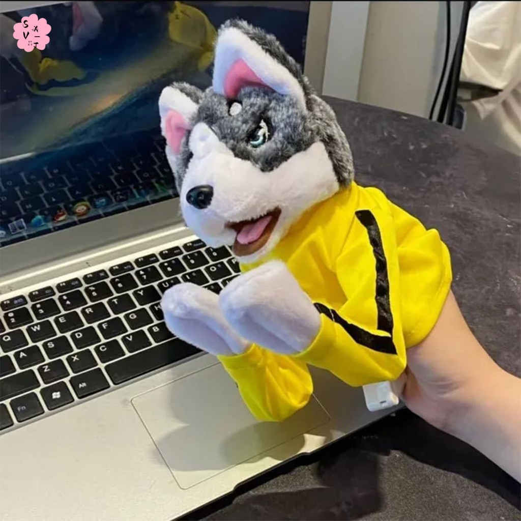 ของเล่นหุ่นมือสุนัขน่ารัก-ตุ๊กตานิ้วแบบโต้ตอบสําหรับเด็กของขวัญวันเกิด