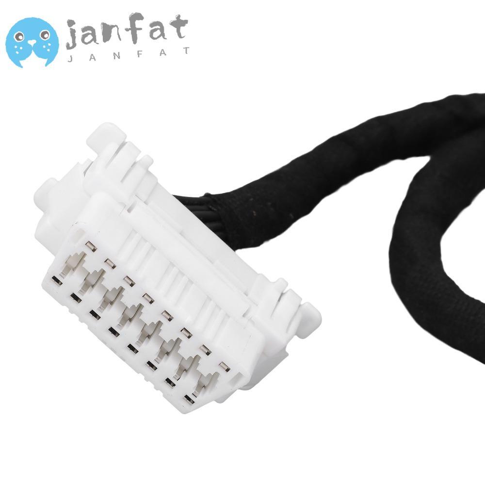 JANFAT OBD2 Splitter Cable, Universal 0.15m OBD2 Extension Cable, ทนทาน 16Pin ABS OBD2 Y Cable Auto 
