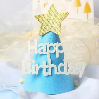(สินค้าพร้อมส่งจากไทย) หมวกปาร์ตี้วันเกิด DIY หมวกวันเกิด ตกแต่งปาร์ตี้ HBD (G0106)