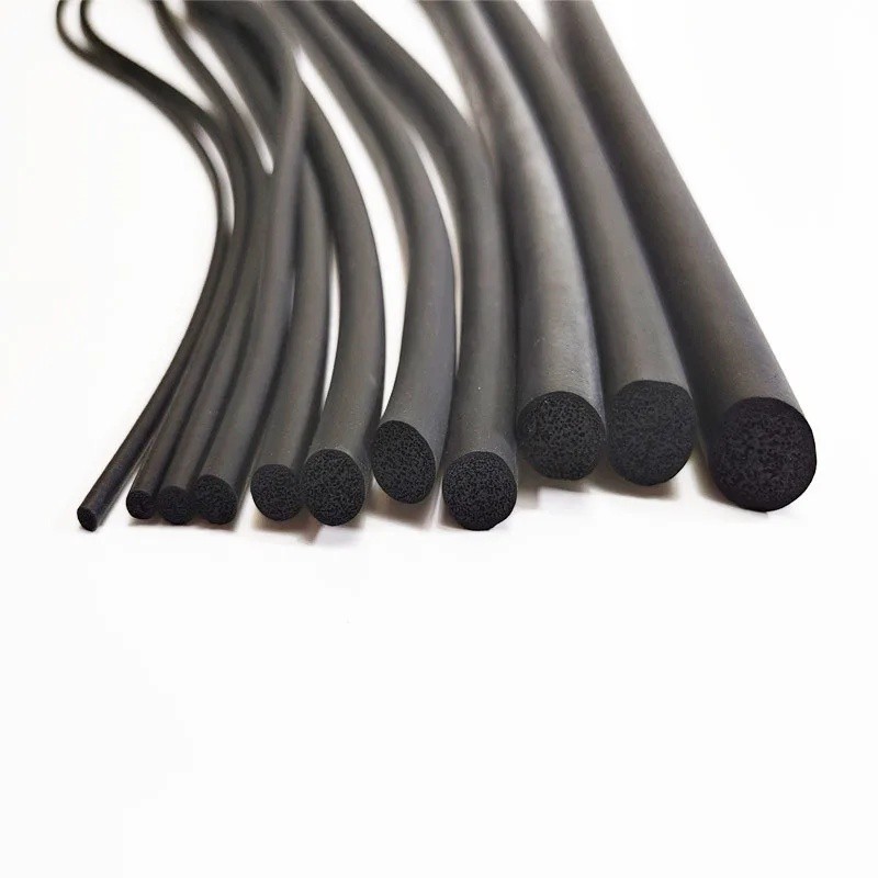 แถบซีลกลม EPDM 10M 20M, กันเสียงยางโฟมชนิด O 2/4/6/8/10 มม.