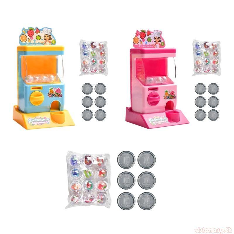 Vision น่ารัก Vending Machine ของเล่น Gashapon วันเกิดคริสต์มาสสําหรับสาวเครื่องจ่ายรางวัล Mini Gash