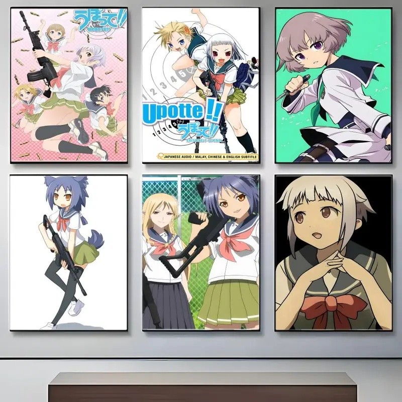 7LOV Anime School Life U-Upotte โปสเตอร์สัญลักษณ์โปสเตอร์ Wall Art พิมพ์โปสเตอร์ตกแต่งภาพจิตรกรรมฝาผ