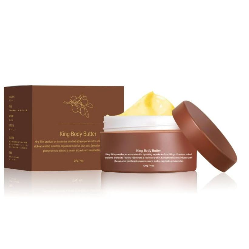 Men Skin Care-Nourishing Body Butter with Warm Fragrance, Organic Jojoba Oil, Shea Butter and Mango 