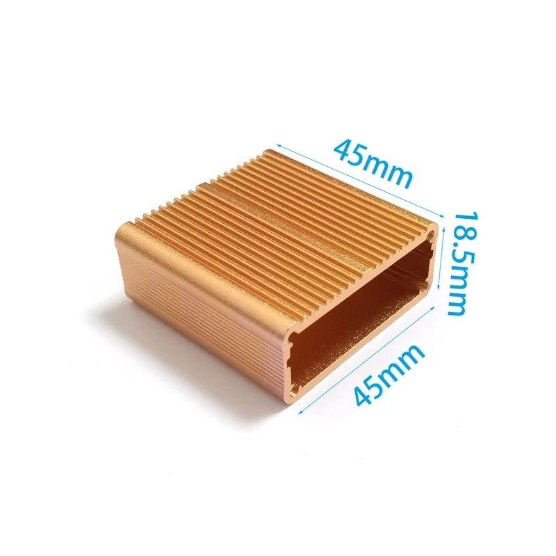 1PC Aluminium Enclosure Circuit Board Box Project Case Desktop 18.5mm(0.72")(H)X45mm(1.77")(W)X45mm(