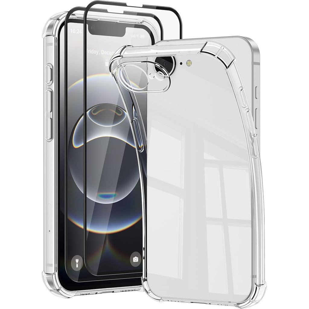Vanjua สําหรับ iPhone 16e / iPhone 17e Case, Soft Slim Clear เคสโทรศัพท์กันกระแทกฝาครอบป้องกันพร้อมต