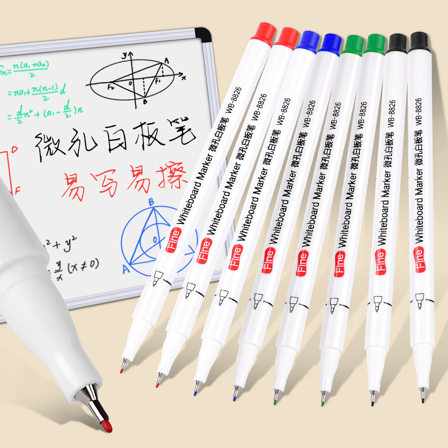 [คลังสินค้าพร้อม] Lotto WB8826 Ultra-Fine 0.5MM Erasable Whiteboard Pen Teaching Office Creative Col