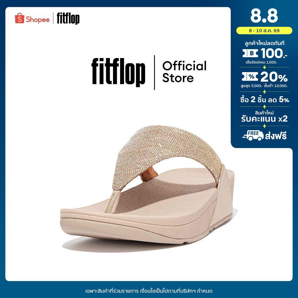 FITFLOP COMM-LULU GLITZ TOE-POST รองเท้าแตะแบบหูหนีบผู้หญิง รุ่น ET8-675 สี PLATINO