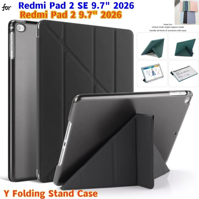 005.เคส แกนY สําหรับ Redmi Pad 2 9.7 "2026 Pad2 SE POCO Pad C1 2026 9.7 Pad 2 11 Pad SE 8.7 หลังทึบ มีที่ใส่ปากกา