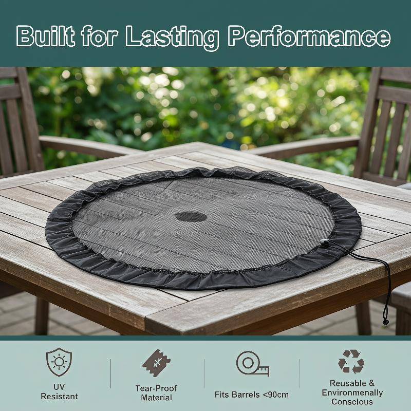 [yangzhengfff] Water Buet Rain Mesh Cover ยุง Proof Universal Fit ป้องกันสุทธิสําหรับ Outdoor Camping Garden Water Storage คอนเทนเนอร์ [ใหม่]