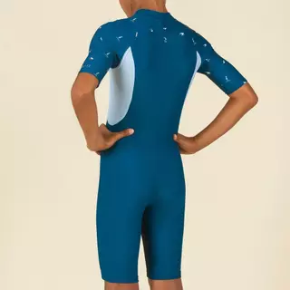 Decathlon Boy'S Wetsuit - Shorty 100 Short Sleeve ชุดเว็ทสูทแขนสั้นสำหรับเด็กผู้ชายรุ่น Shorty 100 - Navy/Blue