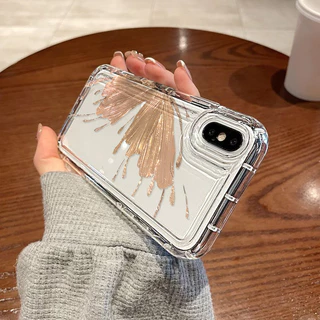 สำหรับ for iPhone 16 11 13 14 17 15 12 Pro Max 6S 7 8 Plus X XR XS MAX SE2022 เคสนิ่มใสถุงลมนิรภัยกันกระแทกการ์ตูนน่ารัก