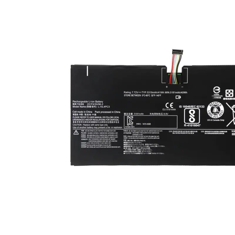 สําหรับ Lenovo IdeaPad MIIX 720-12IKB MIIX-5 Pro L15M4PC3 5B10L72502 5B10L79291 5B10M65425 7.7V 41Wh