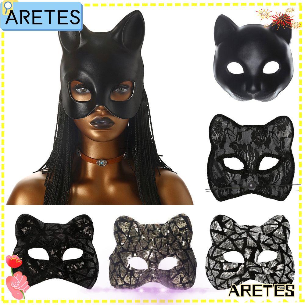 ARETS Cat Girl , Party Makeup Ball Venetian Party Masquerade , EVA Half Face Mardi Gras