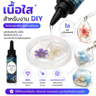 💥พร้อมส่ง💥เรซิน UV 60gใสพิเศษ ไม่เหลือง แห้งเร็ว กาว UV แข็งCrystal Clearสำหรับทำเล็บ เครื่องประดับ เคลือบเงา งานฝีมือ