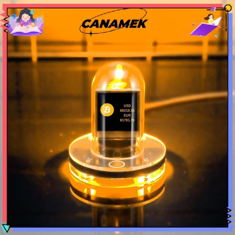 [CANAMEK] Nixie Tube Clock Retro Digital Table Clock with Electronic Photo Album Weather Information