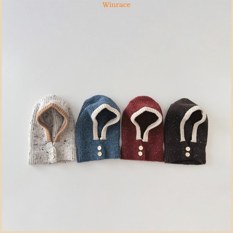 WRC ยืด Ribbed ฤดูหนาวหมวกคออุ่นสําหรับเด็กวัยหัดเดินเล่นกลางแจ้ง 2-6 ปี