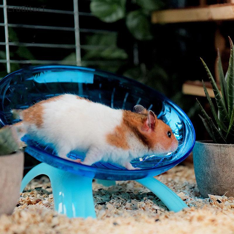 [EruditerT] Pet Hamster Flying Saucer การออกกําลังกาย Squirrel Wheel Hamster Mouse Running Disc [ใหม