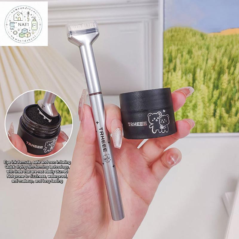 Newsandthen1 Dezone Lower Eyelashes แสตมป์ปากกากันน้ําเครื่องสําอางกันน้ําตาธรรมชาติ 3 In 1 Nice
