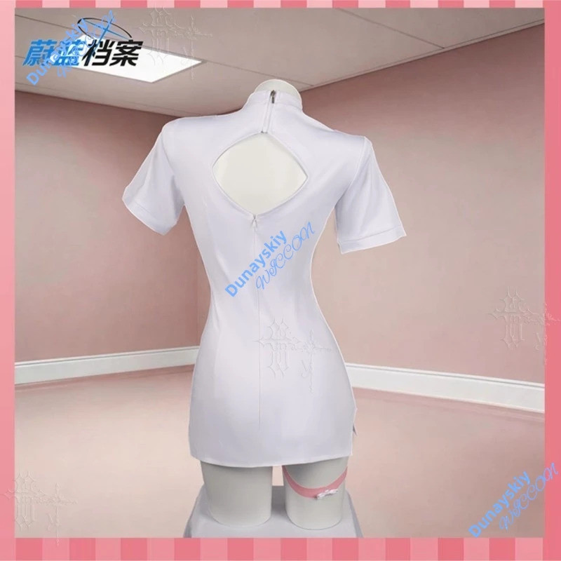 Mn Sexy Succubus Nurse Outfit Azur Lane Shimoe Koharu Cosplay Costume White Dress With Stockings For