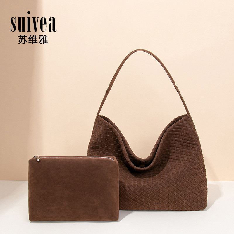 Retro Matte Tote Bag Lazy Loose Commuter Shoulder Bag