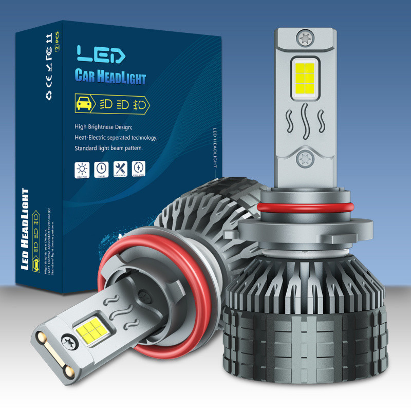 ไฟหน้ารถ LED ไฟหน้ารถจักรยานยนต์ 55W Super Bright H3 ดัดแปลง Universal Distance Near Integrated 12V 