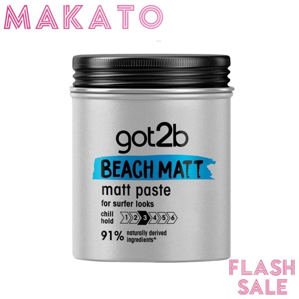 [ Flash Sale ] Schwarzkopf Got2B Beach Matt Paste ชวาร์สคอฟ ก็อททูบี แว็กซ์จัดทรงผม จัดทรง 100ml
