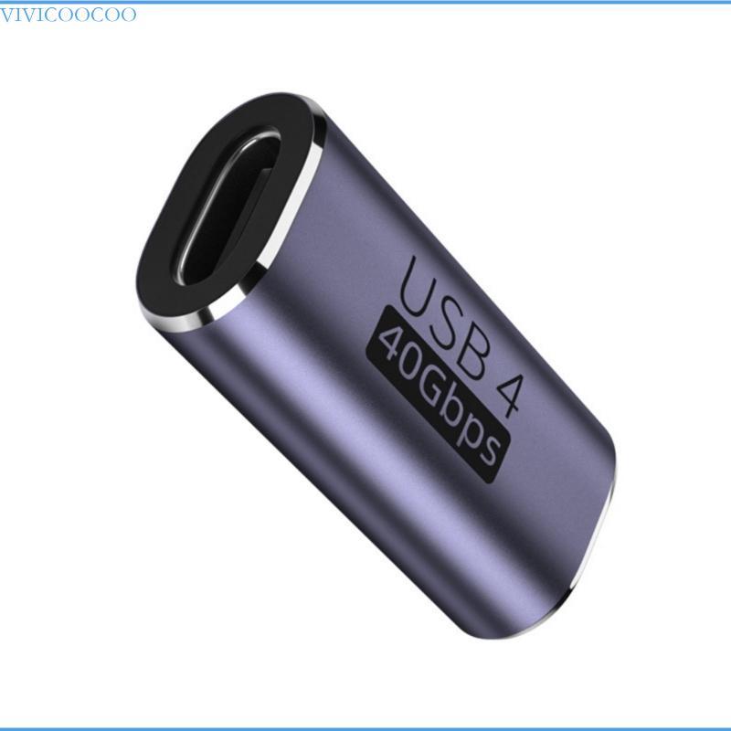 VIVI Extension Adapter 40gbps 100W USB C ถึง USB C Extension USB4 0 หญิงกับหญิง