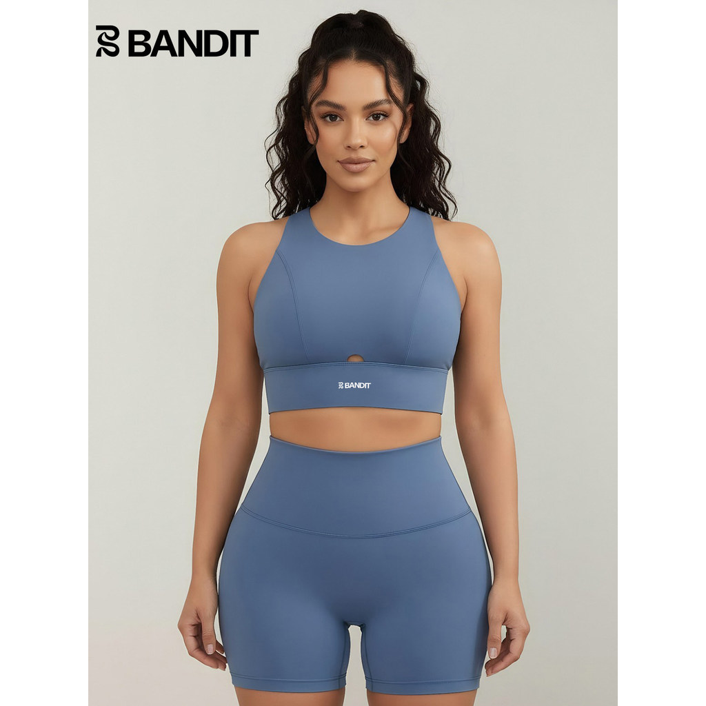 BANDIT RUNNING Sports RUNNING Fitness Yoga Pilates Vest ชุดชั้นในด้านนอกของผู้หญิงยืดหยุ่นสูงด้านหลั