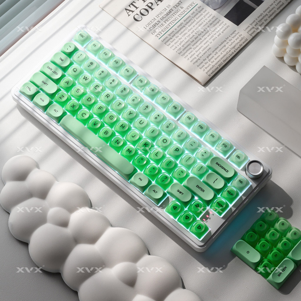 work egg keycaps keycap ใส X XVX Jelly Cloud 2.0 Keycap HOA ความสูง Boxed Mechanical Keyboard Cap แก