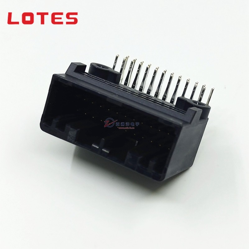 LOTES/Jiaze AAUS01AP2-024K02 Proud Car Connector สีดํา 24pin สายรัดซ็อกเก็ต