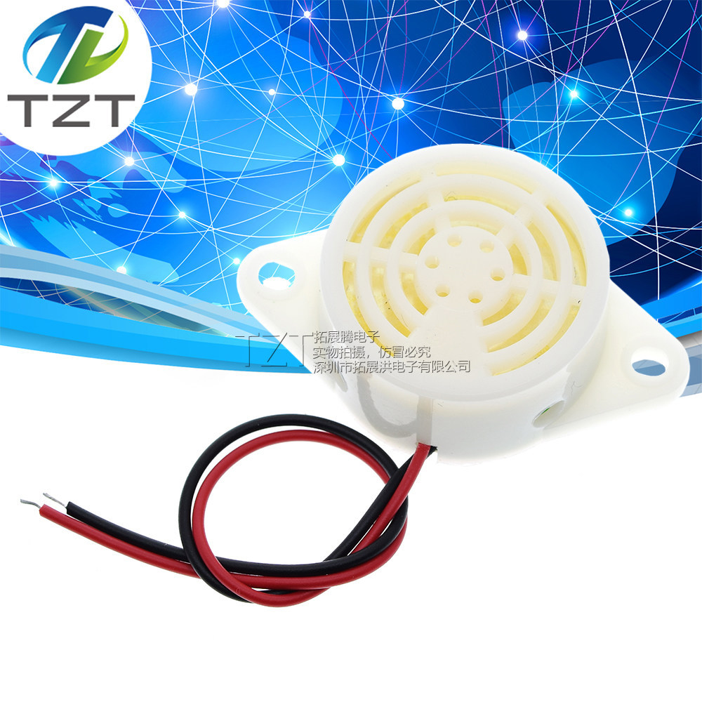 แรงดันไฟฟ้าประเภท Active Buzzer 3V-24v DC3-24V อิเล็กทรอนิกส์ Buzzer เสียงต่อเนื่อง SFM-27 Type-I