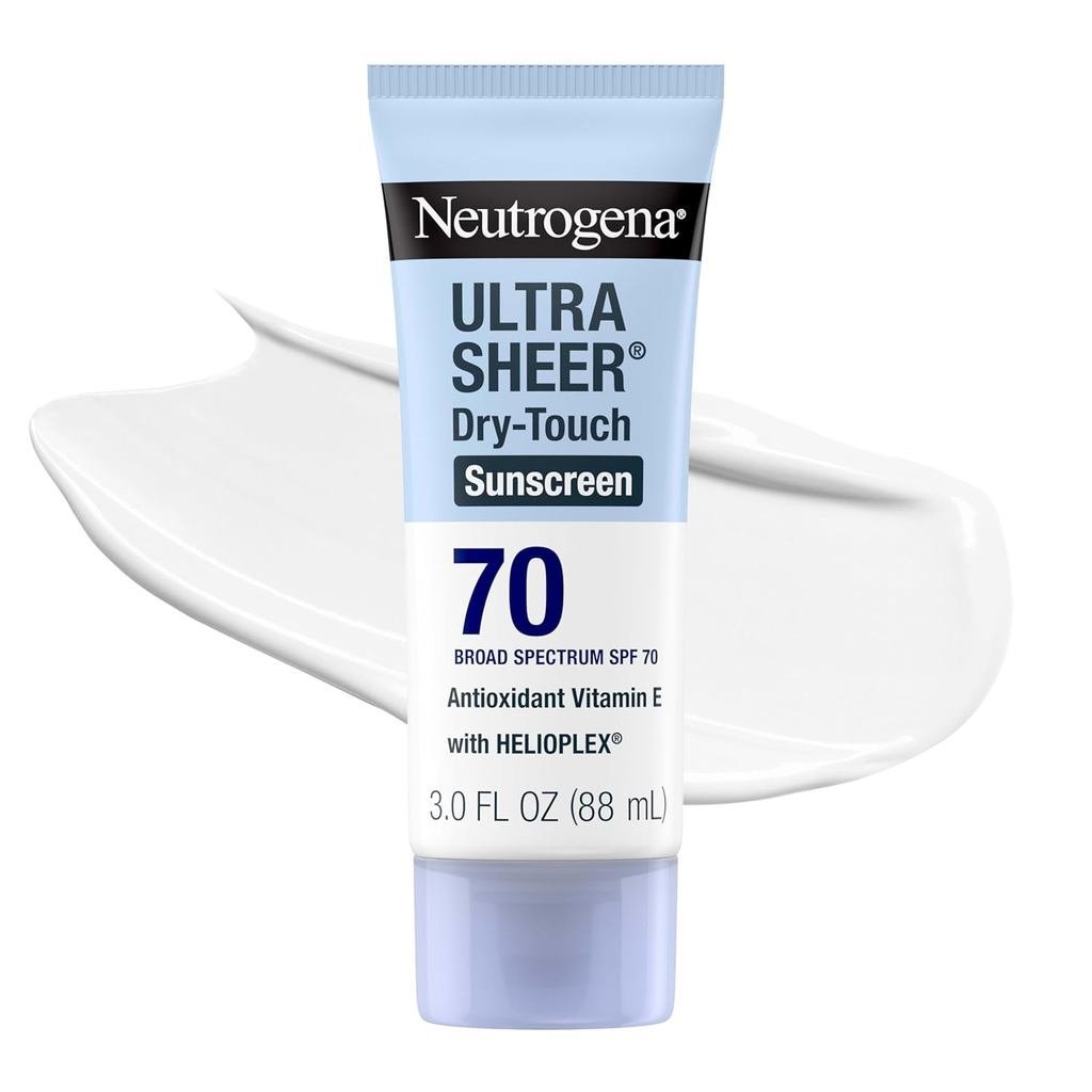 Neutrogena Ultra-Thin Dry Sunscreen Lotion, SPF70, 3 Liquid Ozone LSSP