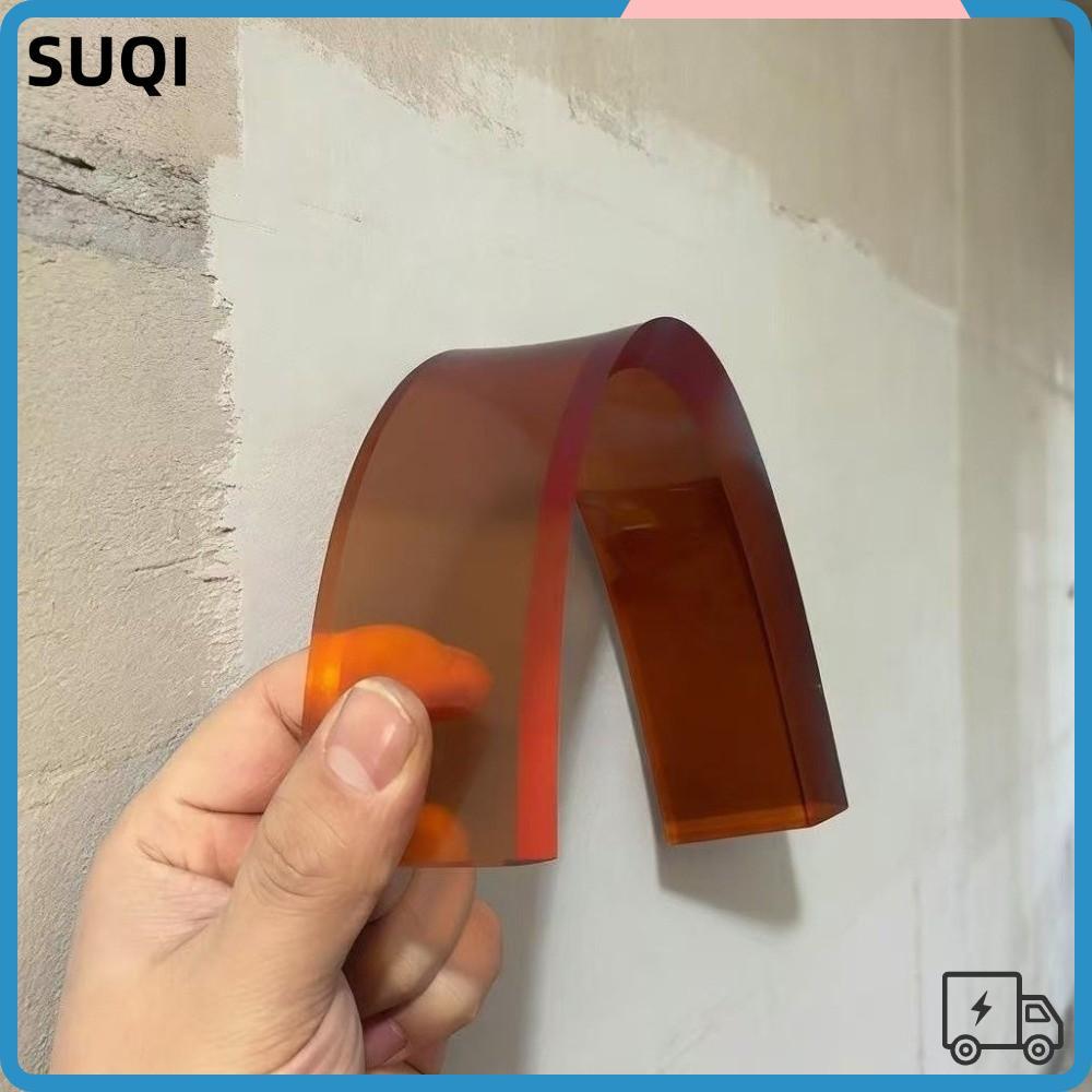 SUQI Wall Scraper Putty, Polyurethane Arc Scraper Putty Squeegee Spatula, ทนทาน 30/50 ซม.ยืดหยุ่น Pu