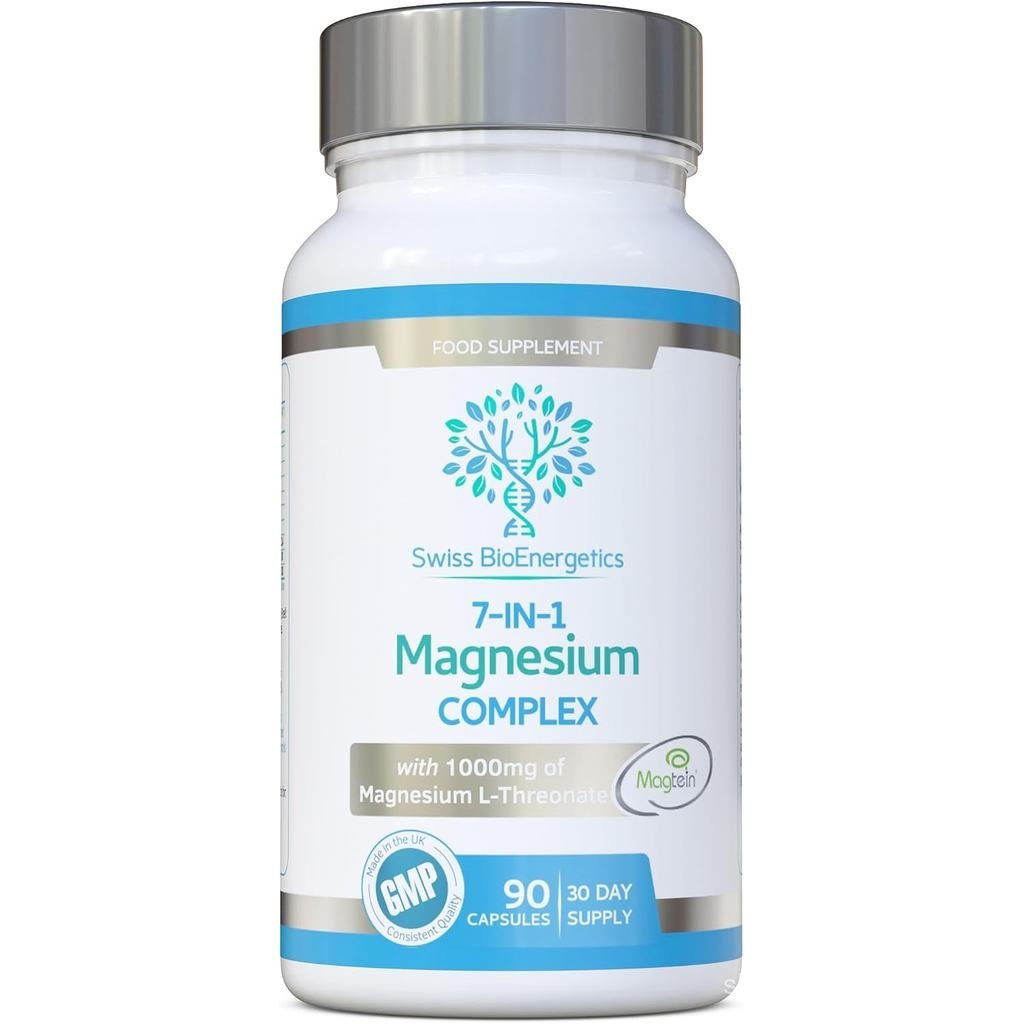 Magnesium L-Threonate Complex 7-in-1 พร้อม Magtein Plus Magnesium เช่น Bisglycinate, Taurate, Glucon