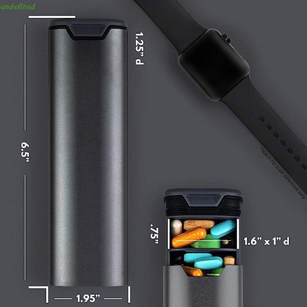 JARREDIW 7 Day Weekly Pill Organizer, 7-Grid Drug Container วิตามินกล่องเก็บ,ทนทานสัปดาห์ Mark Reusa