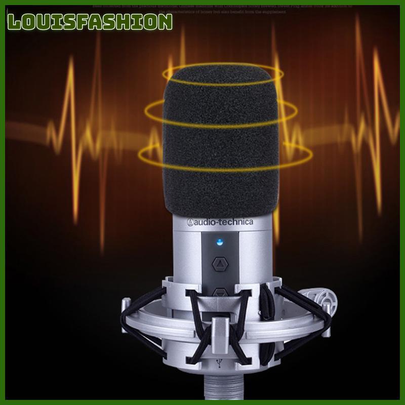LFTH 1PC AT2020 Mic กระจก, Windproof โฟมกรองสําหรับ Audio Technica ATR2500 AT2035 AT2050 AT4040 ไมโค