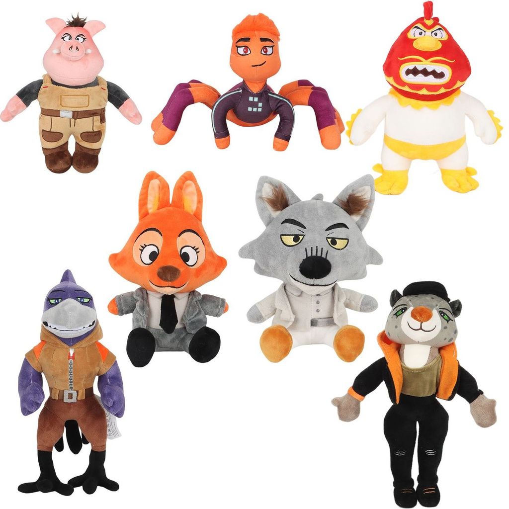 ตุ๊กตา Bad Guys 2 The Bad Guys The Bad Guys 2 Mr. ตุ๊กตาของเล่นตุ๊กตาหมาป่า