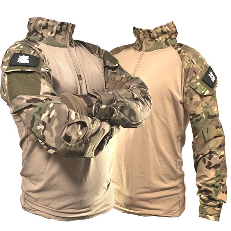 รุ่นสูงฤดูร้อน Frogman Combat Uniform Slim Frog Leather Top Military Training Uniform Instructor Uni