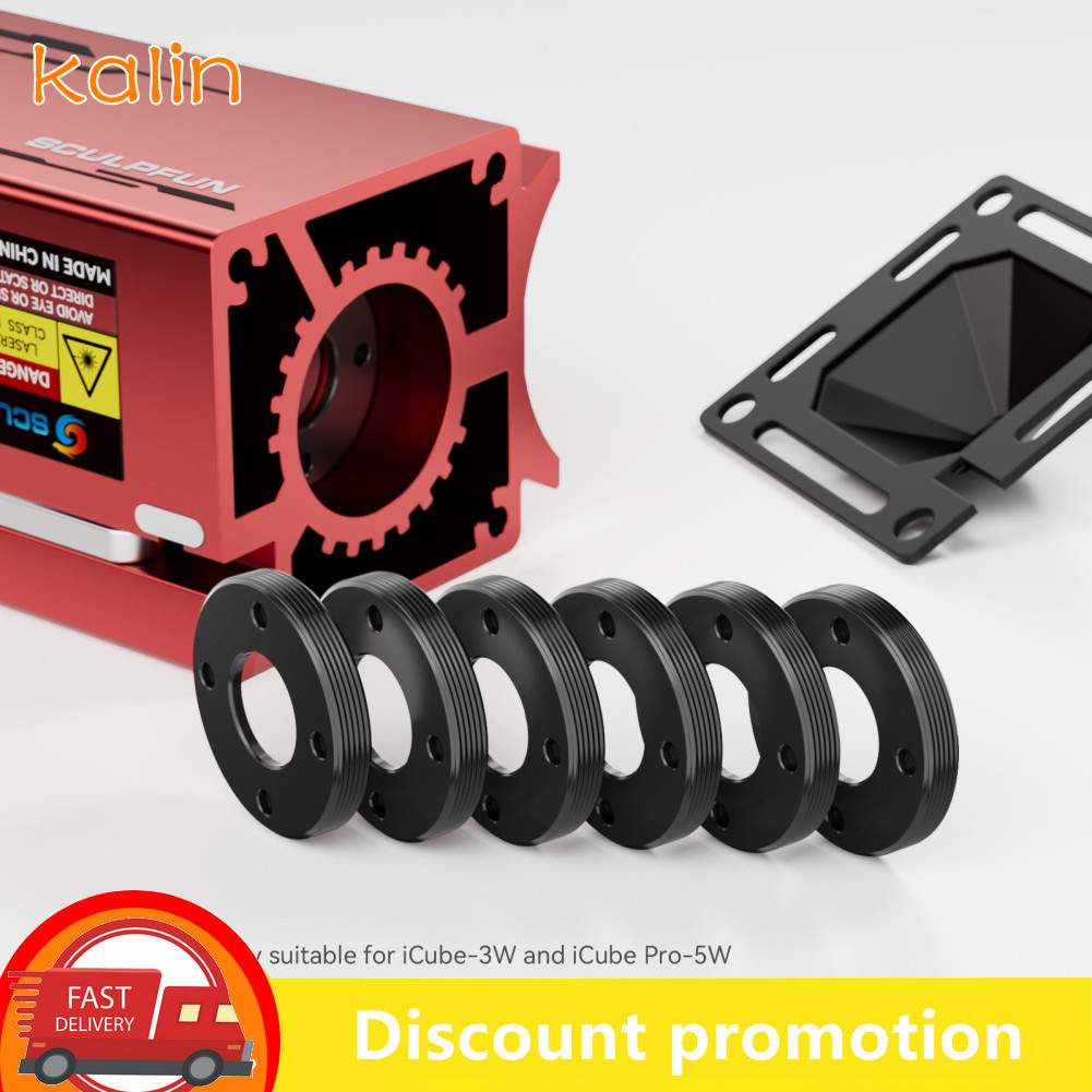 Kalin-th SCULPFUN iCube 3W/iCube Pro 5W เลนส์เลเซอร์ 6 ชิ้น ความโปร่งใสสูงและป้องกันควันน้ำมัน การป้