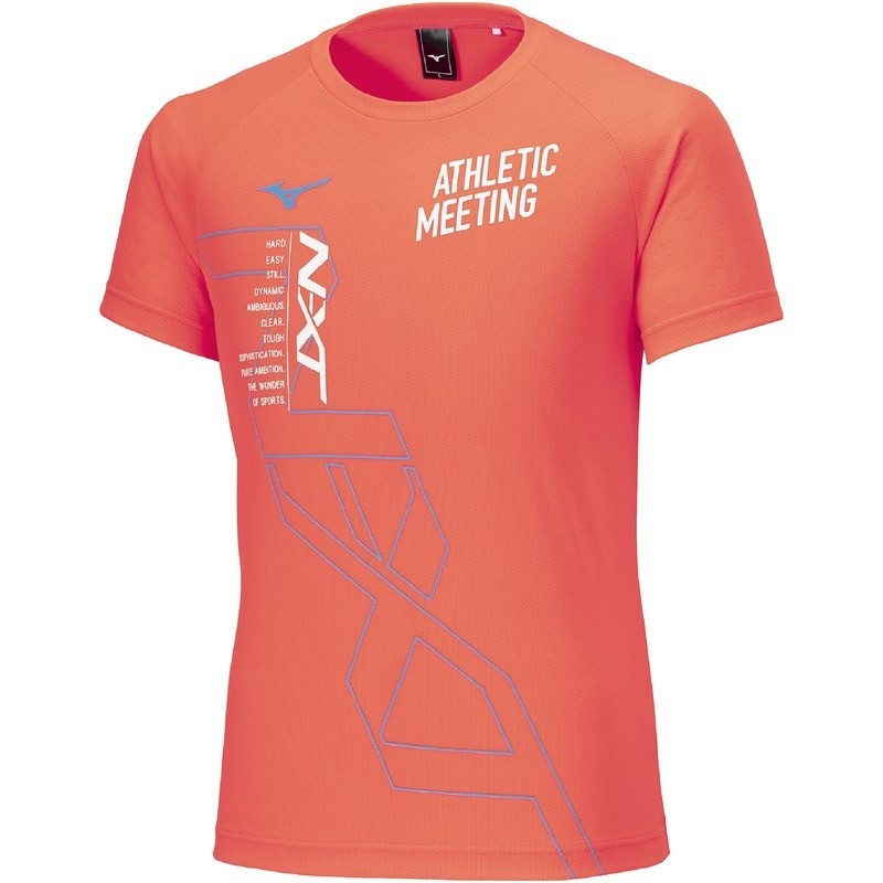 พร้อมส่ง Mizuno Athletic Mens 100% Premium Cotton Breathable Training Shirt Running T-shirt