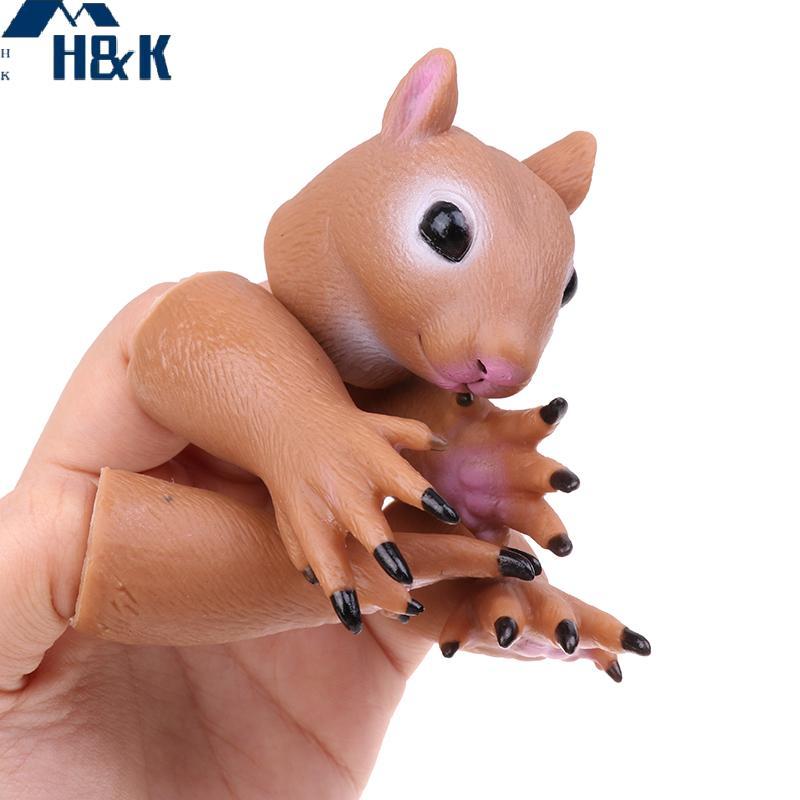 [H&K] Squirrel Finger Hand Puppet ของเล่นแปลกใหม่สําหรับเด็กวันเกิดคอสเพลย์ Plaything ของขวัญ {th}