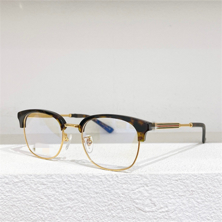 GZCD GG.C New plain eyeglass frame with metal eyebrow bridge GG0590OK Men's and women's glasses