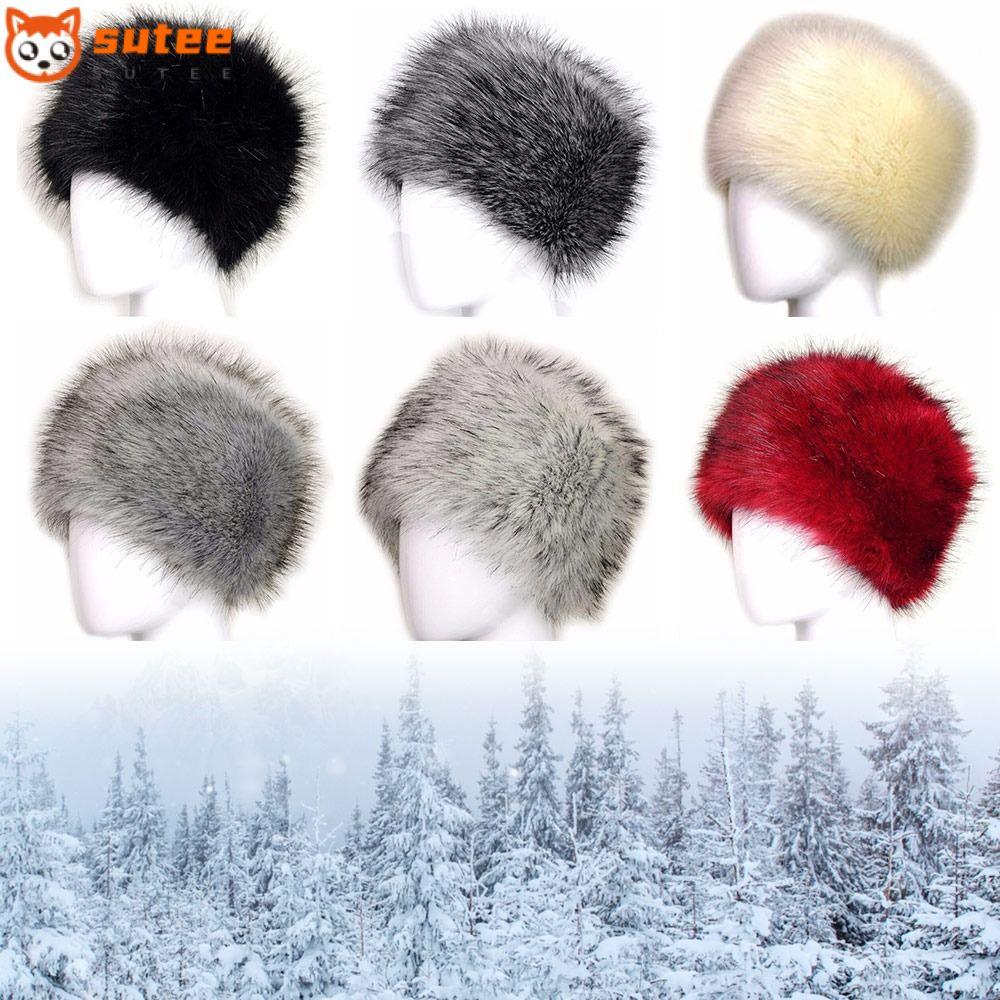 SOTEE Faux Fur Snow Hat Earmuff ผู้หญิงกลางแจ้งรัสเซีย Ushanka