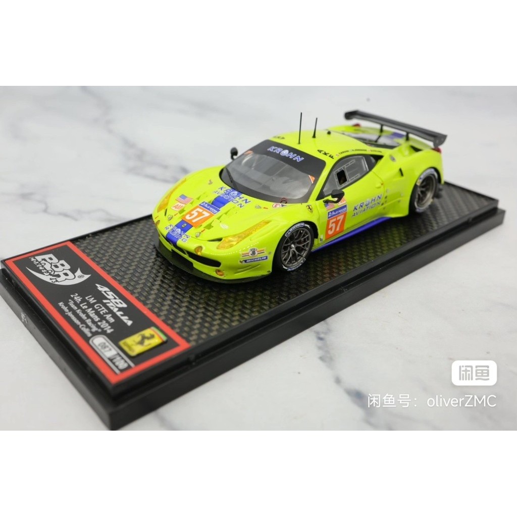 [สต๊อกพร้อม] bbr 1/43 Ferrari 458 GTE Krohn Racing Rahn Racing 24 Hours Endurance Racing GTE/AMNo.57